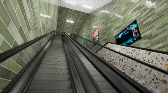 地下街道恐怖新作《Escalator》登Steam，搭乘电扶梯若遇怪事请下楼