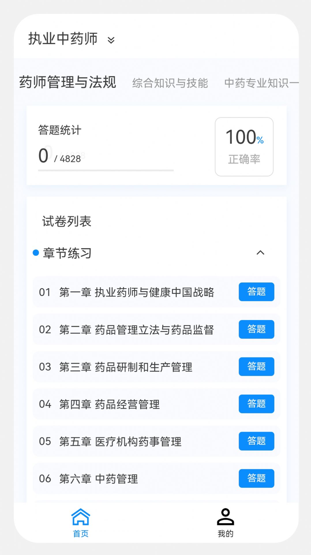 执业药师原题库截图